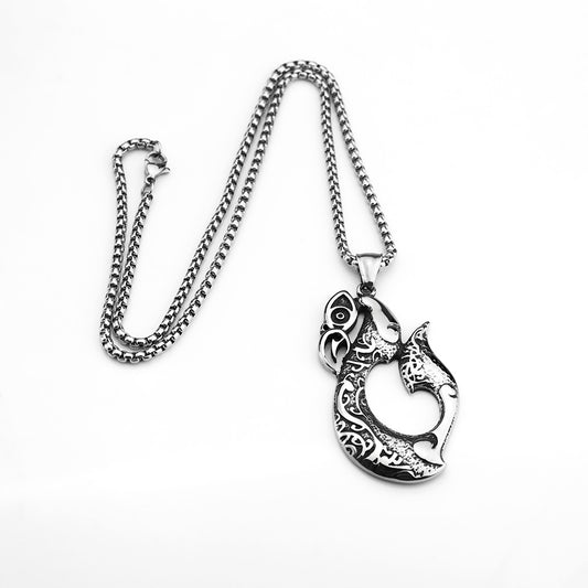European And American Retro Stainless Steel Men's Pendant