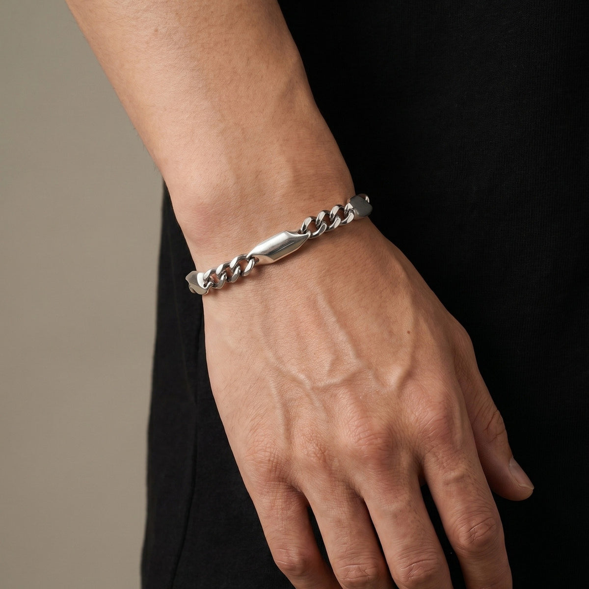Cuban Chain Stainless Steel Bracelet for Men