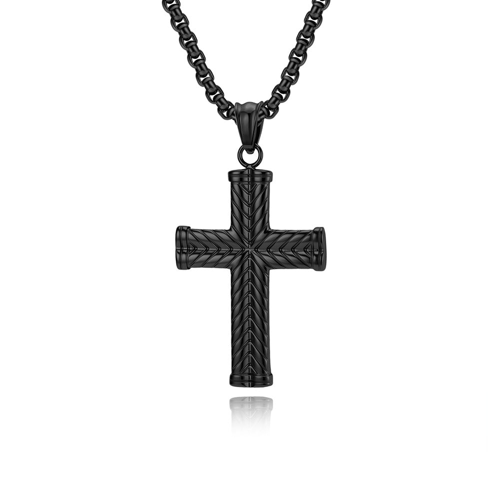 Stainless Steel Cross Vintage Necklace