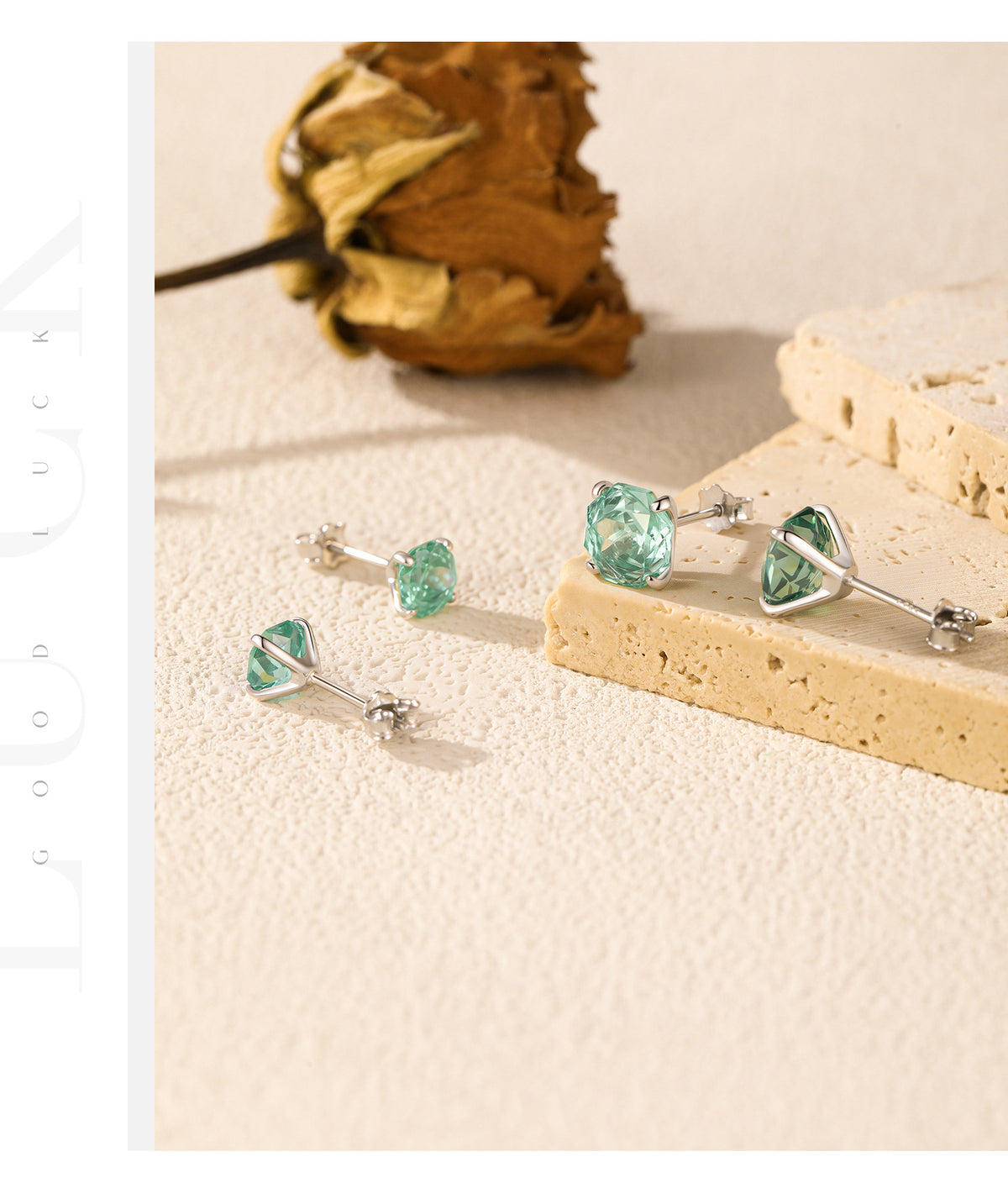 925 Sterling Silver Rose-Cut Cartilage Stud