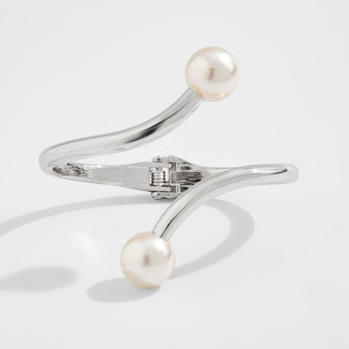 Planderful Vienna Verve Bracelet For Women Irregular Line Spring Opening Retro Imitation Pearl Statement Jewelry