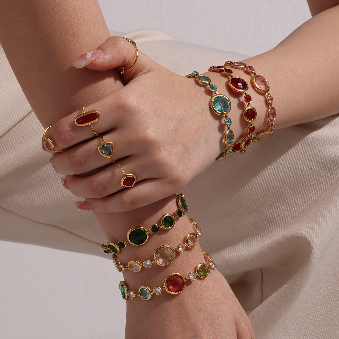 Planderful Czech Glass Bracelet Luxury Jewelry For Her