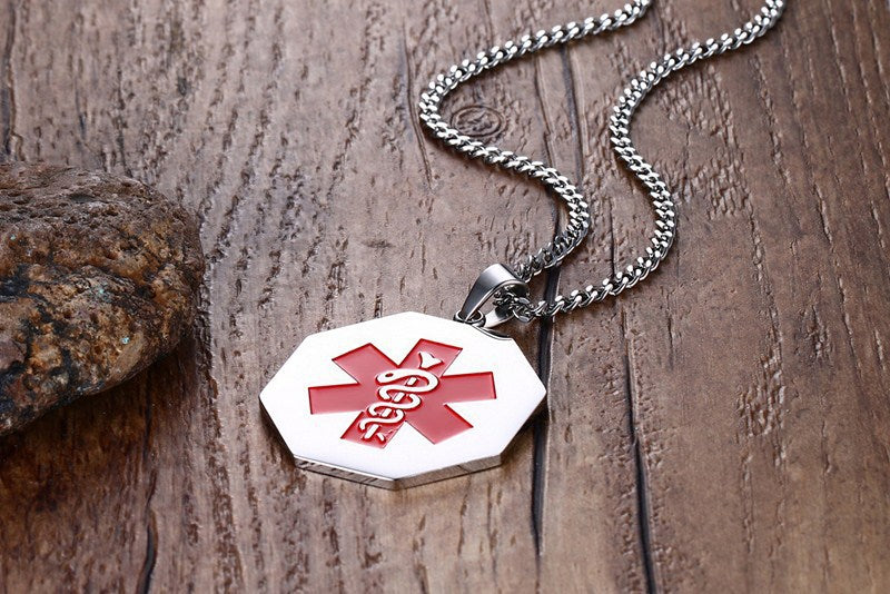 Double Snake Staff Pendant Trendy Men's Jewelry Wholesale