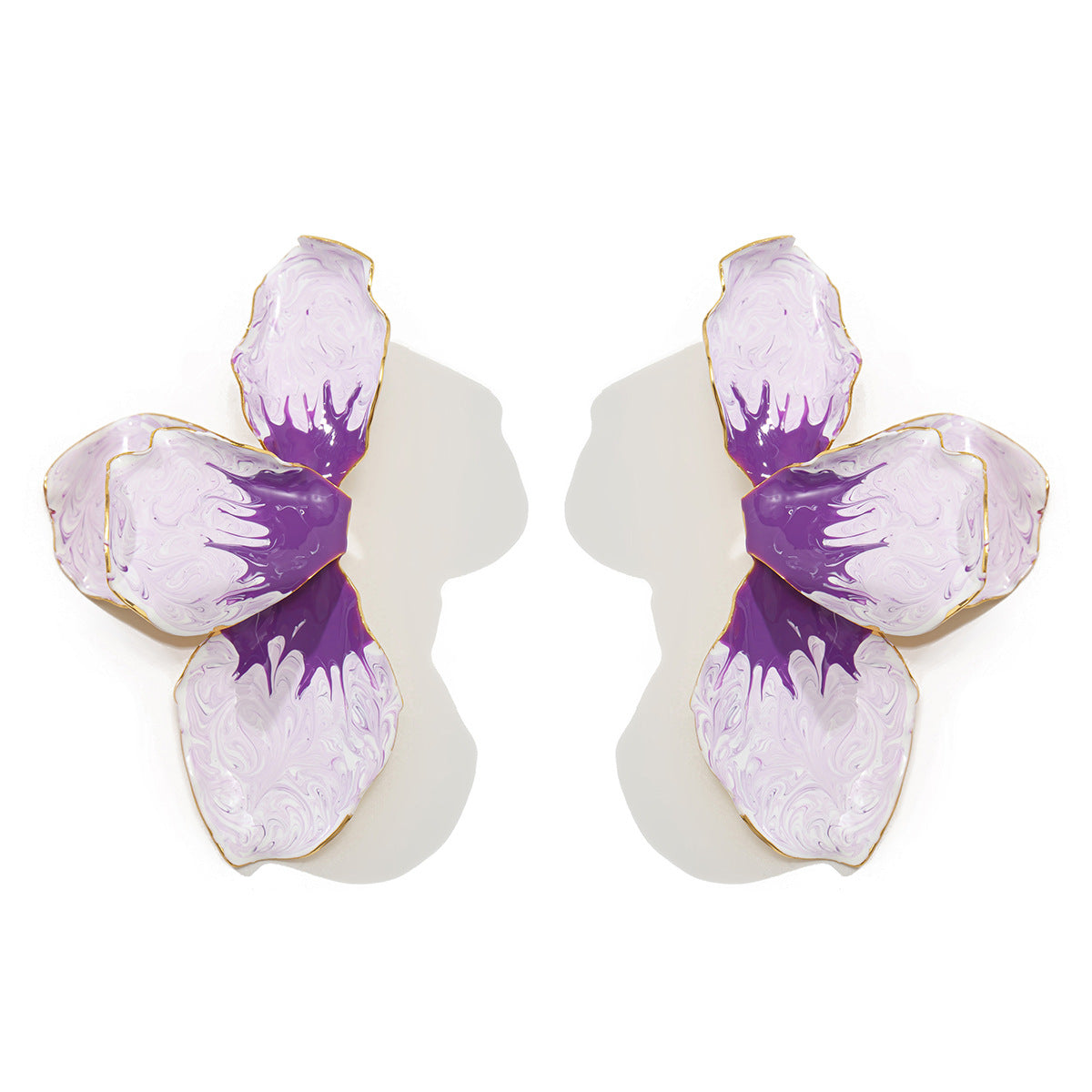 Planderful Vienna Verve Stud Earrings For Women Versatile Metal Statement Jewelry