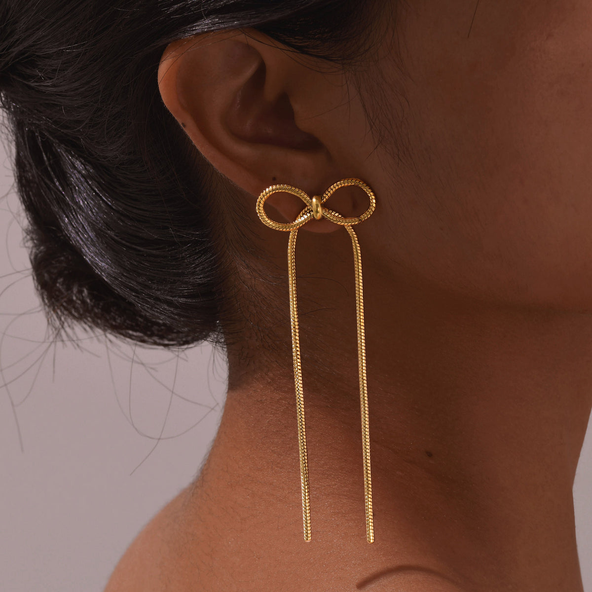 Stainless Steel Snake Earrings