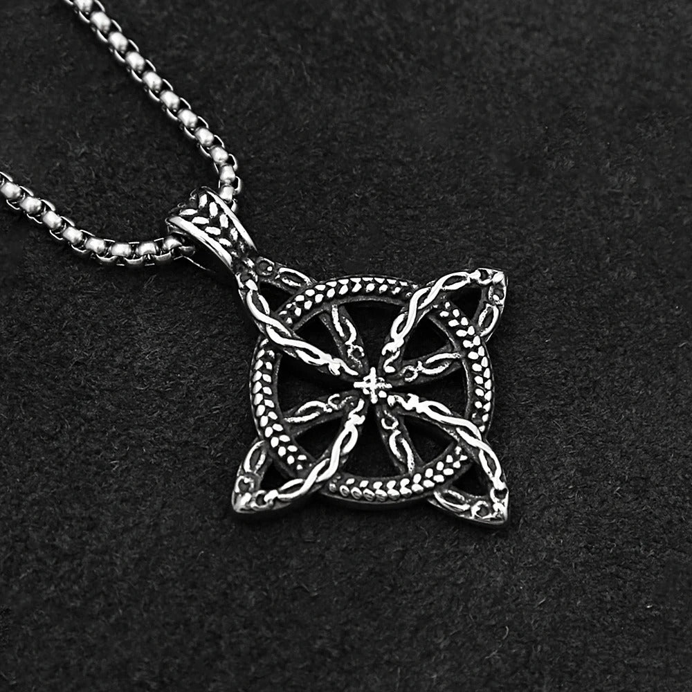 Vintage Viking Stainless Steel Men's Pendant Necklace