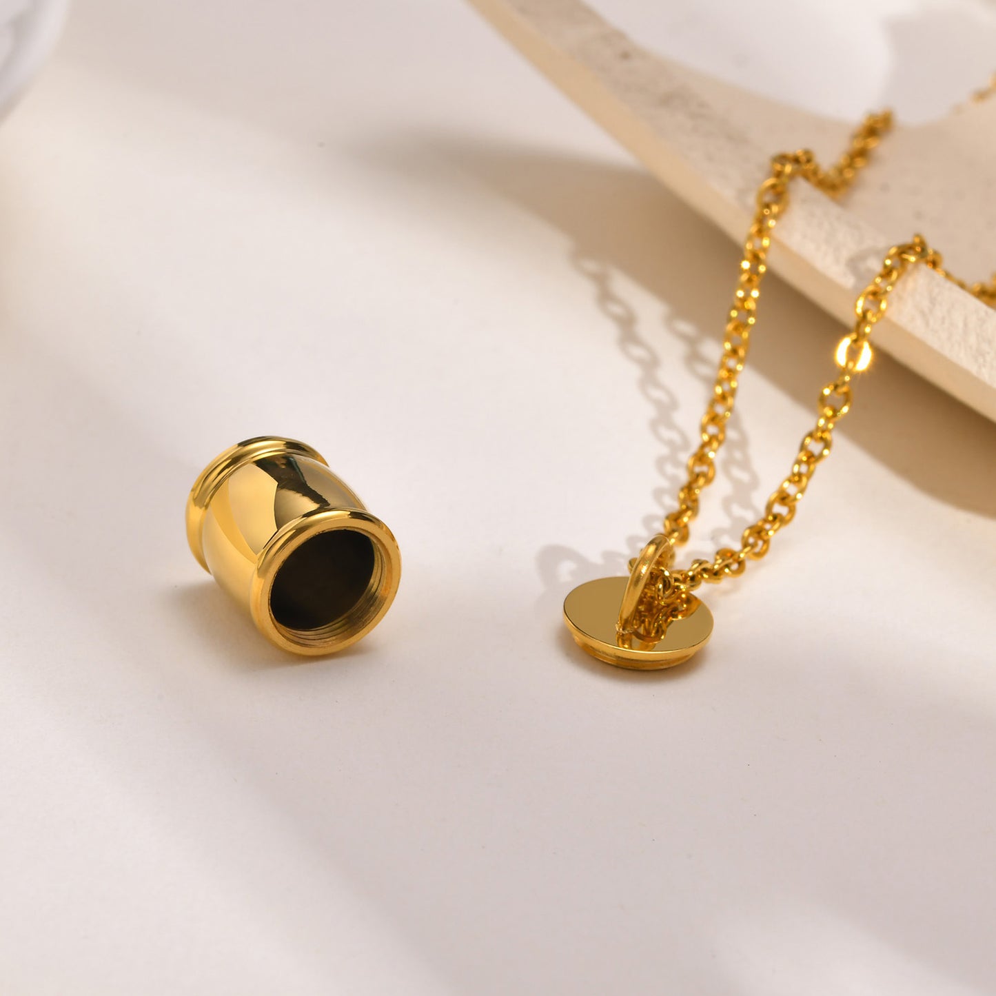 Cross-Border Jewelry Commemorative Pendant Necklace Small Jar Urn