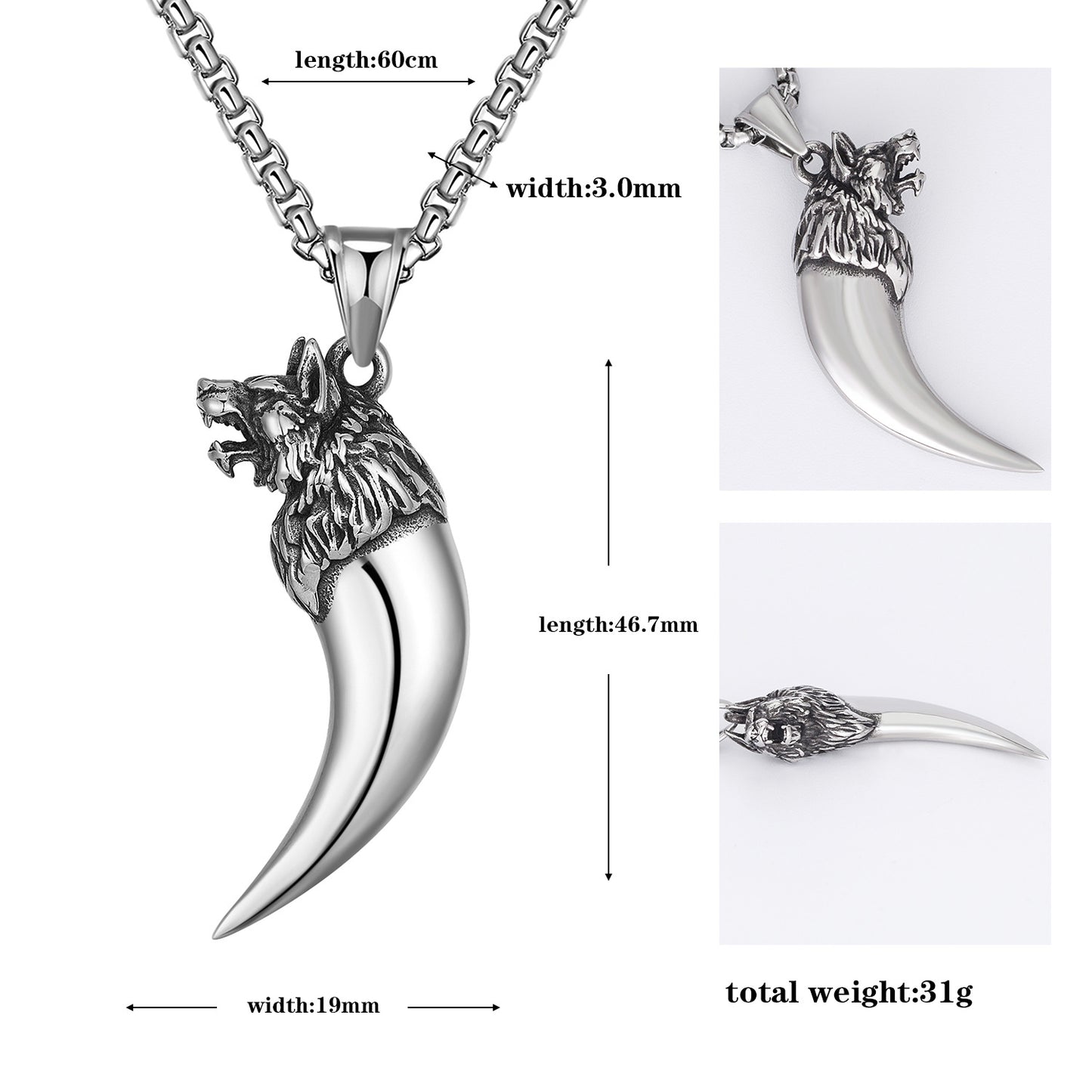 Steel Necklace – Statement Everyday Genie Collection Inspired By Retro Hip Hop Style For Men
