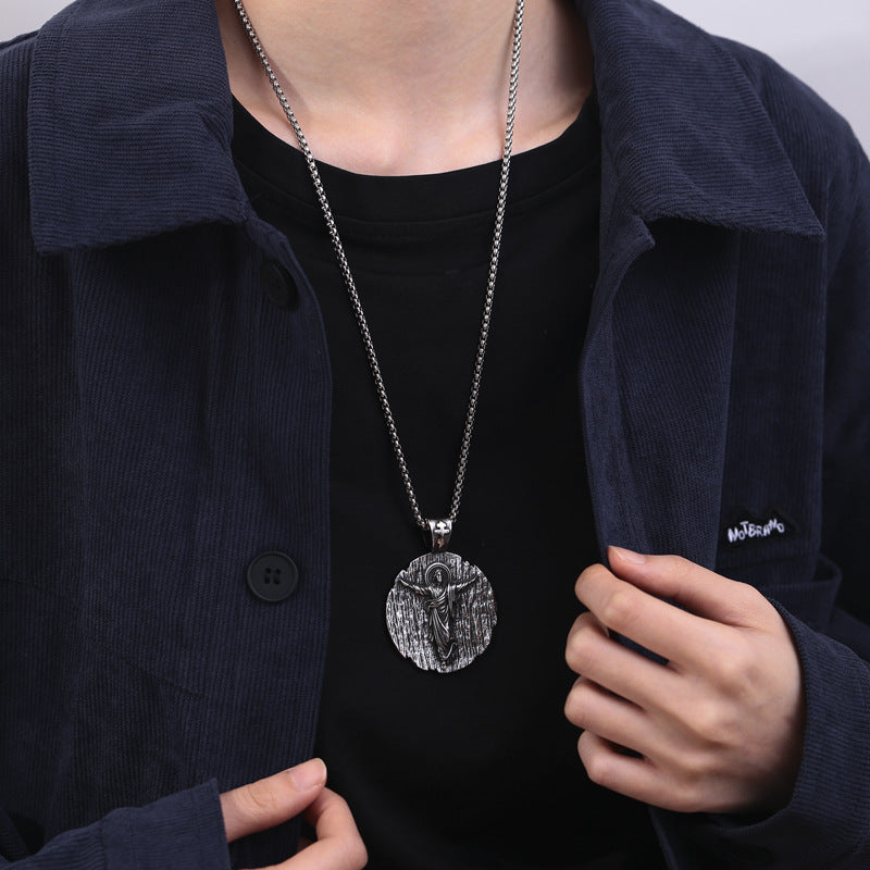 Titanium Steel Necklace – Elegant Religious Gift