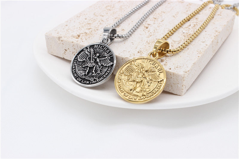 Planderful Greek God Of War Pendant Titanium Steel Personalized For Men And Unisex Protection Amulet