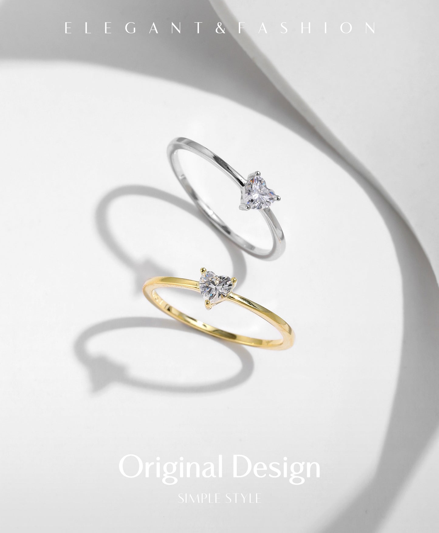 Planderful Everyday Genie Ring – Fashionable Love Heart-Shaped Design