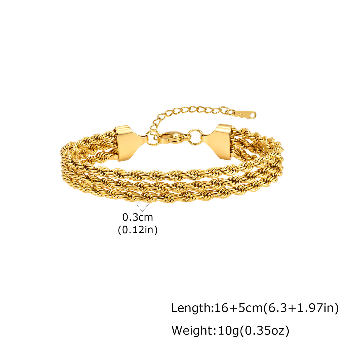 Braided Stainless Steel Bracelet
