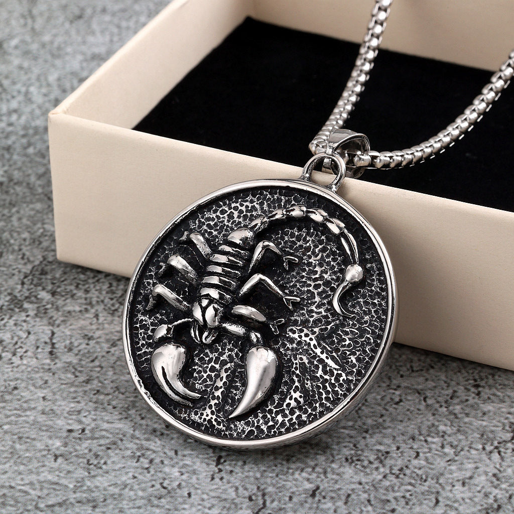 Vintage Scorpion Stainless Steel Men's Ring