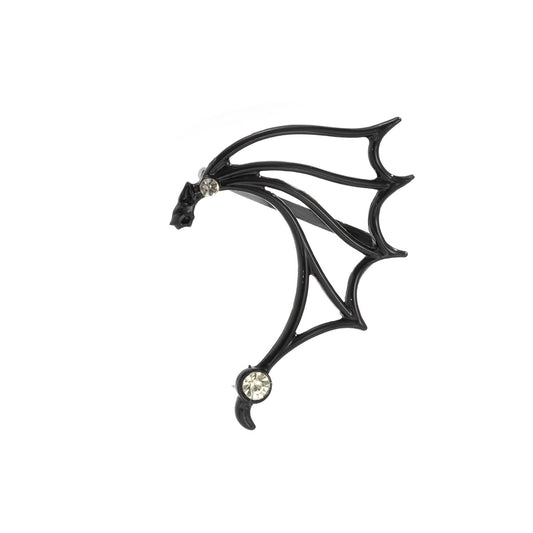 European and American Cross-Border Jewelry with Unique Irregular Contours and Geometric Single Earrings featuring Personalized Hollowed-Out Female Sprite, Dark, Sweet, and Cool Aesthetics