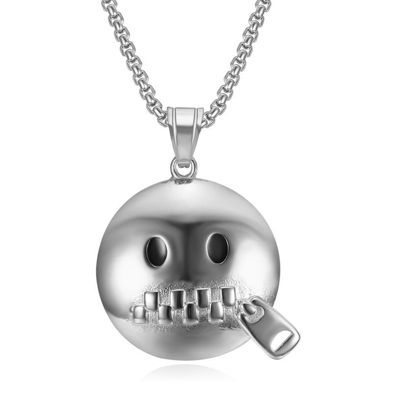 Stainless Steel Necklace – Statement Hip Hop Pendant