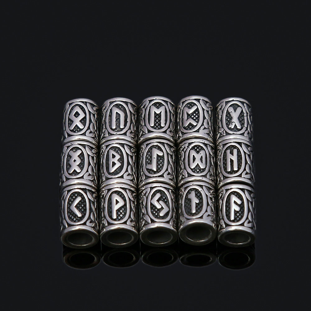 New Retro Stainless Steel Beads Viking Luhn Accessories Wholesale for Men
