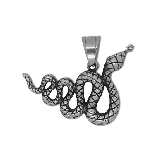 Steel Necklace – Vintage Snake Pendant Necklace