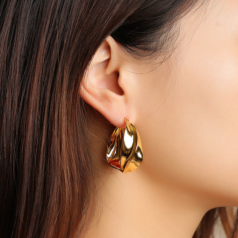 Earrings Foreign Trade Jewelry Wholesale Copper Gold Models