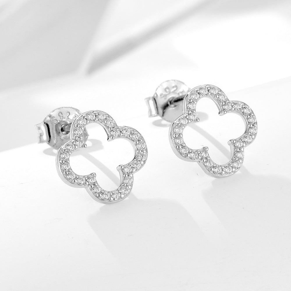 European and American Ins Wind Four-Leaf Clover Earrings