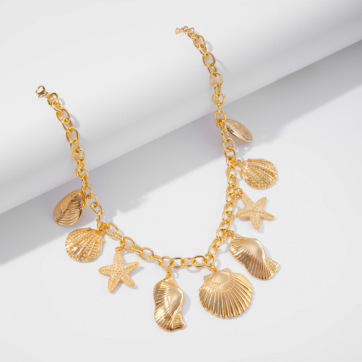 Planderful Vienna Verve Necklace – Exaggerated Shell Design for Vacation Vibes