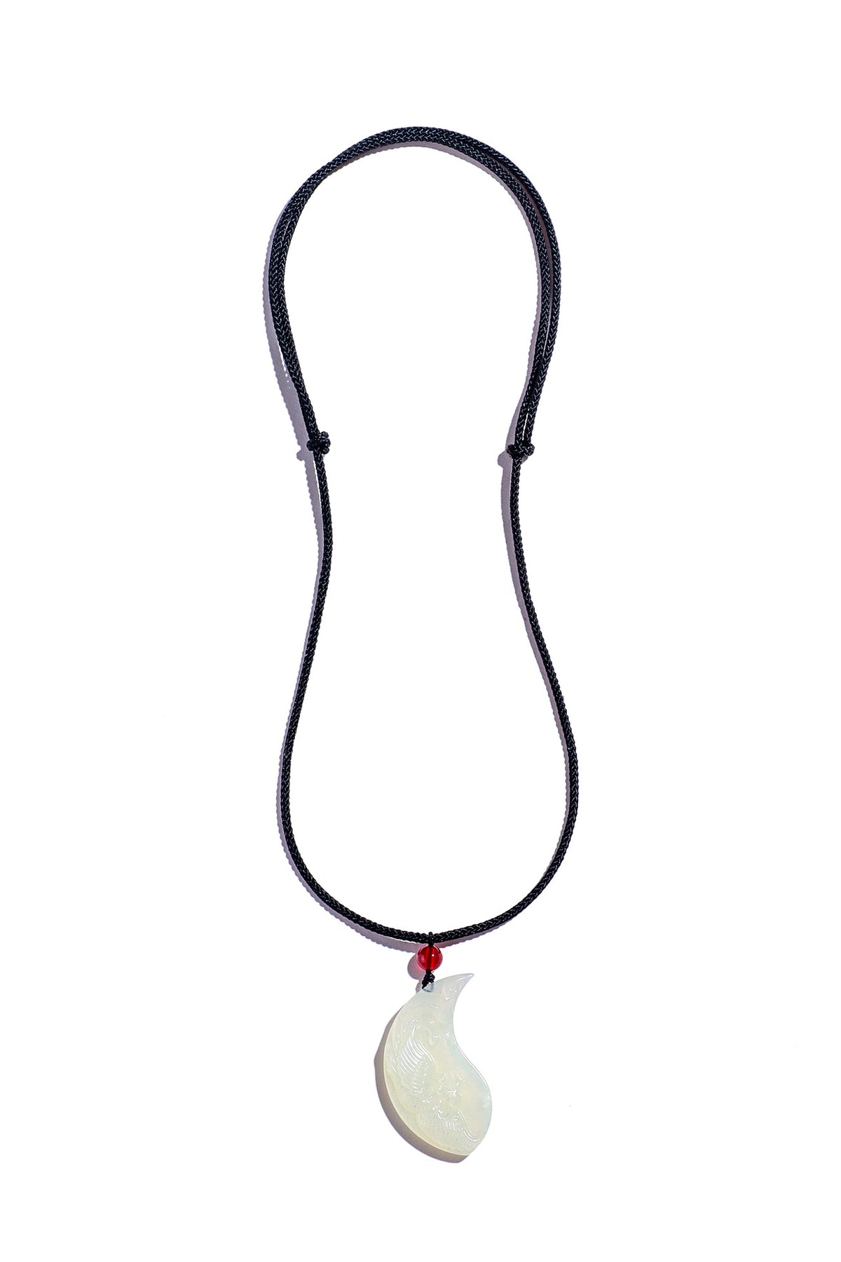 Xiuyu Jade Dragon & Phoenix Pendant Necklace