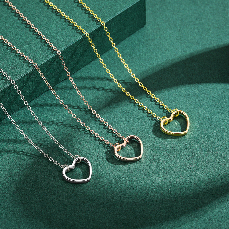 Sterling Silver Heart Necklace - Elegant and Timeless Jewelry Piece for Women