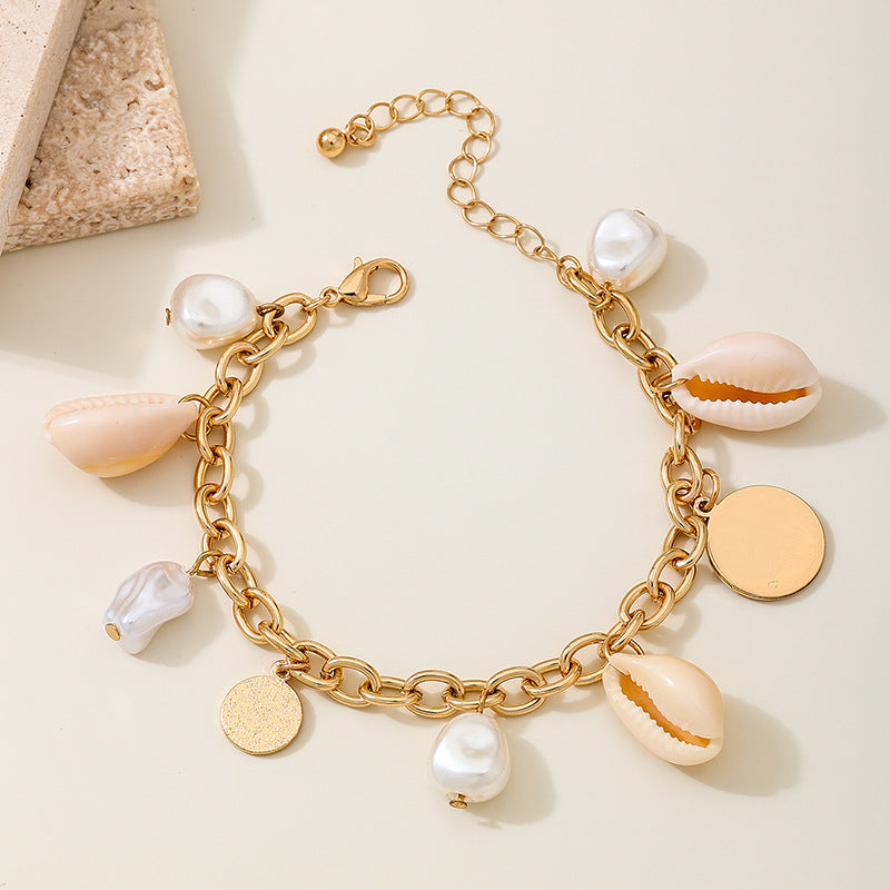 Planderful Vienna Verve Bracelet – Unique Irregular Shell Pearl Design