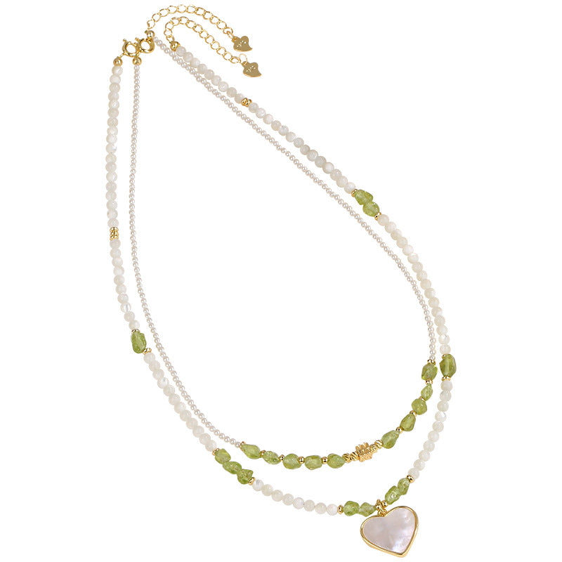 Pearl Conch Shell Pendant Necklace