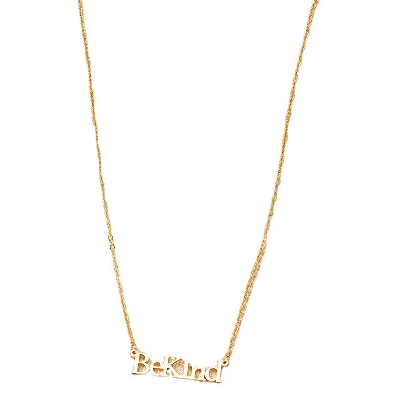 Fashionable Bekind Letter Necklace - Vienna Verve Collection