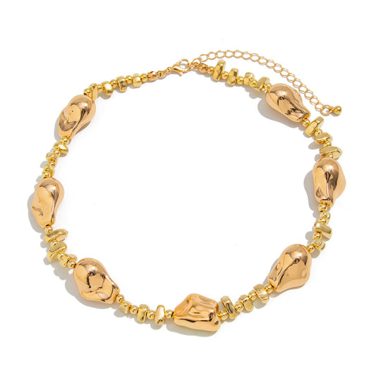 Planderful Vienna Verve Choker Necklace – Elegant Irregular Beaded Design