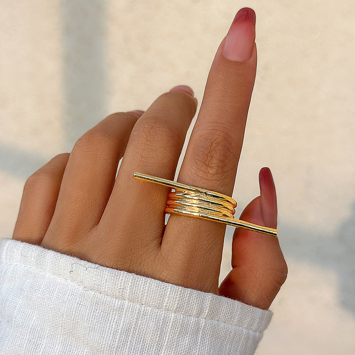 Butterfly Bow Two-finger Exaggerated Ring from Vienna Verve Collection