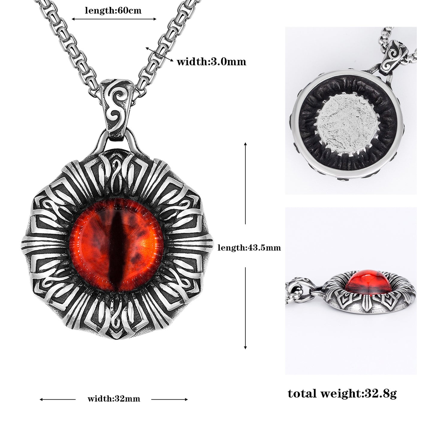 Steel Necklace - Statement Men's Necklace