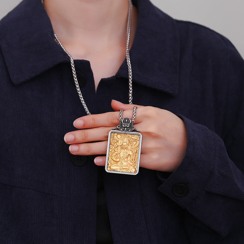 Steel Necklace - Elegant Zodiac Saints Pendant