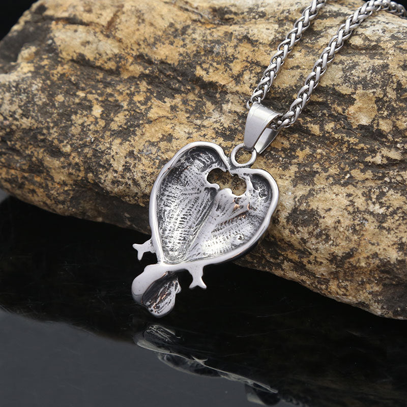 AliExpress Explosive Stainless Steel Crow Pendant Necklace
