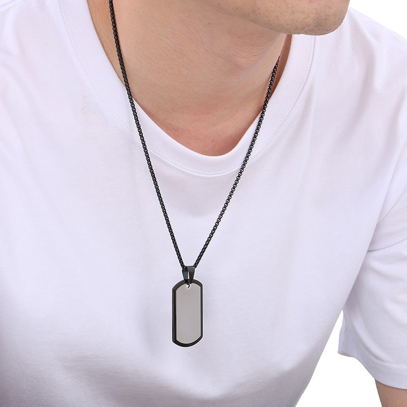 Planderful Men Hip Hop Metal Pendant Necklace Durable Urban