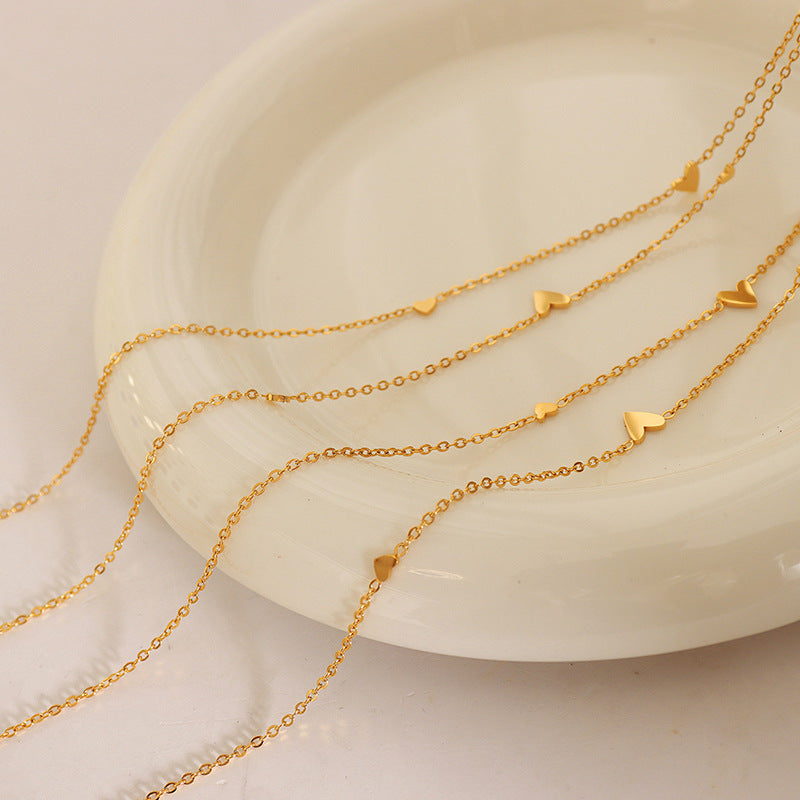 Glimmering Gold-Plated Titanium Necklace - Dainty Genie-inspired Jewelry