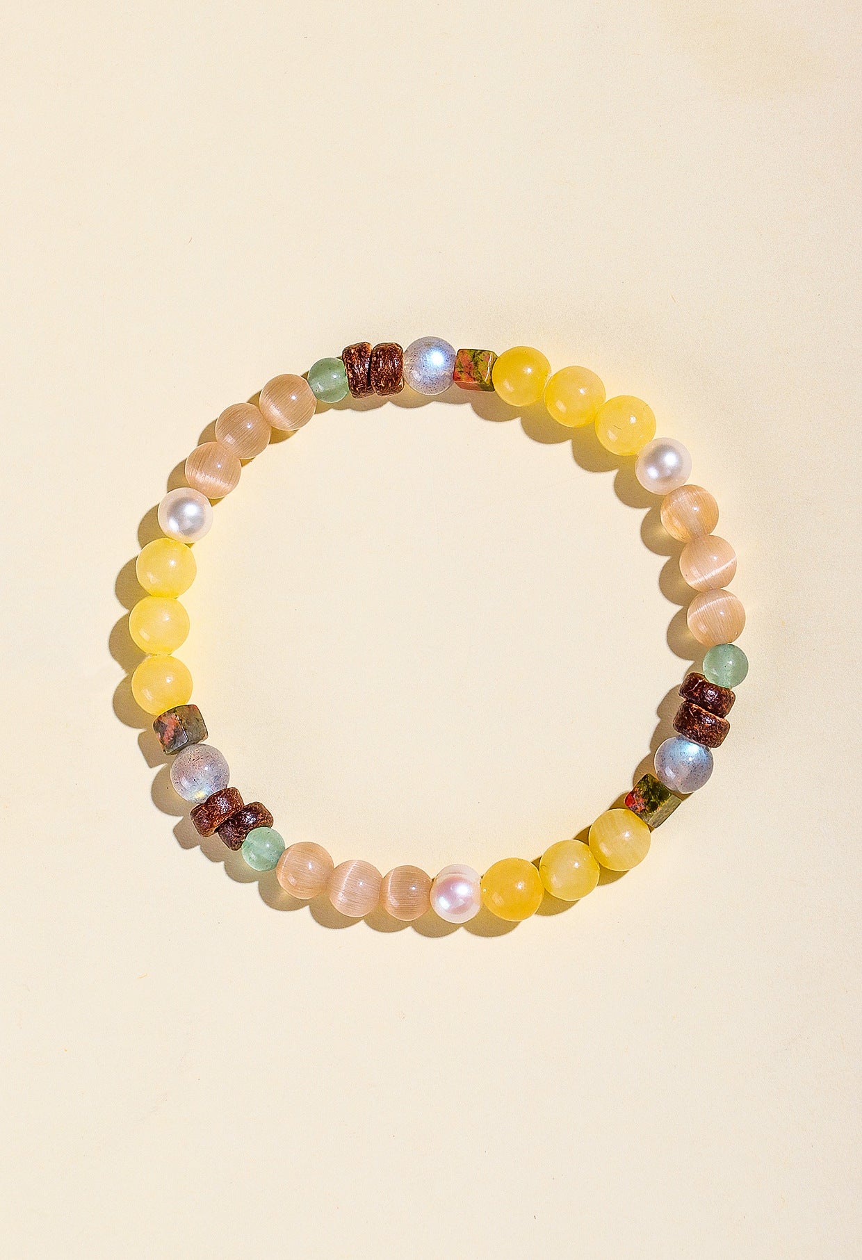 Planderful Fortune's Favor Bracelet – Elegant Natural Pearl and Opal Design
