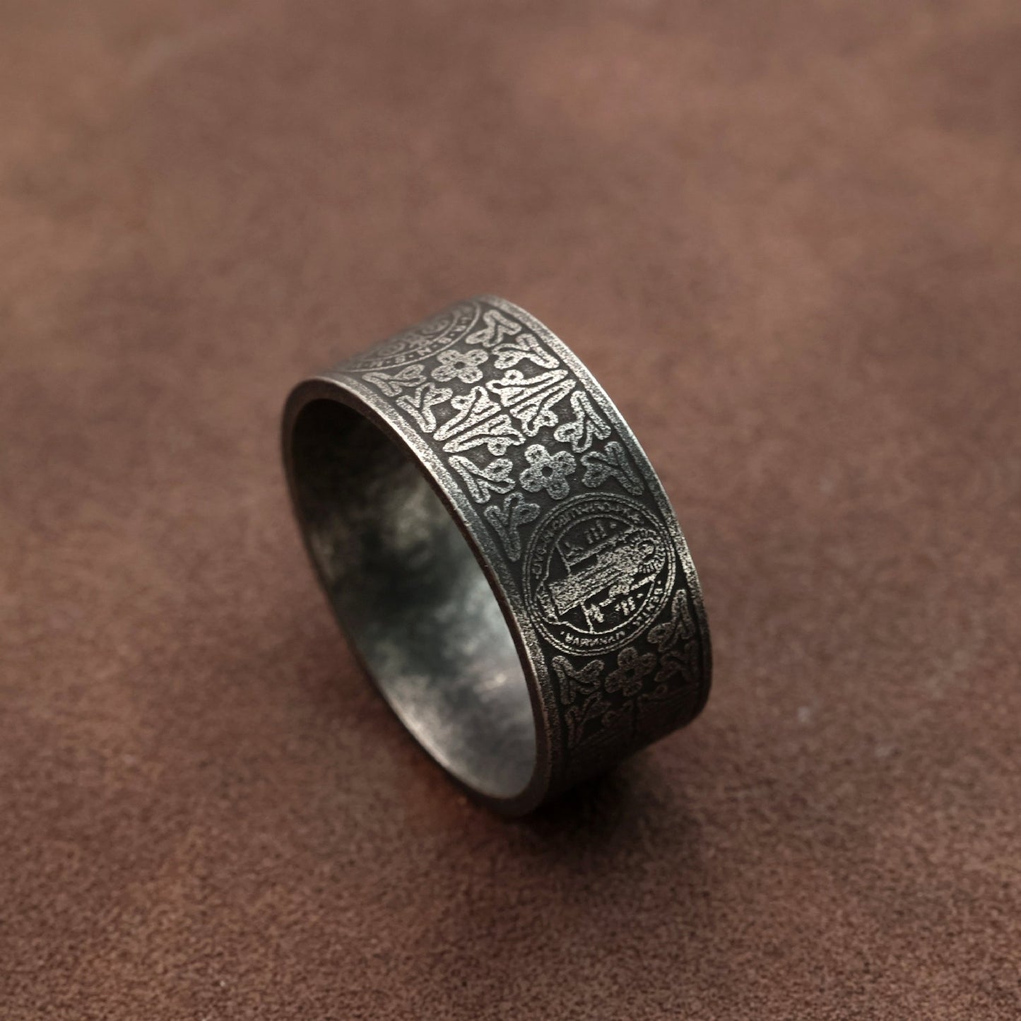 Stainless Steel Saint Ben Cross Ring For Men By Planderful Everyday Genie Collection