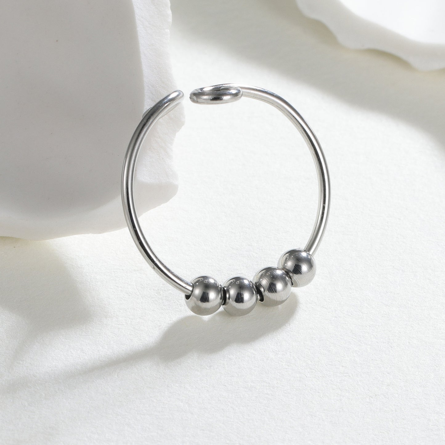 Planderful Women Anxiety Ring Adjustable Rotating Jewelry