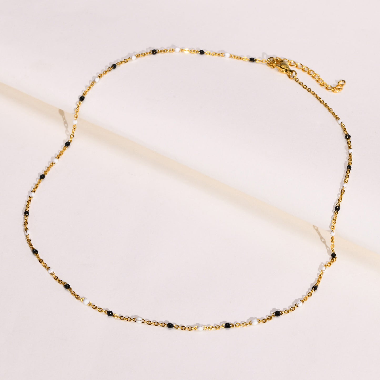 European And American Jewelry Stainless Steel Epoxy Necklace