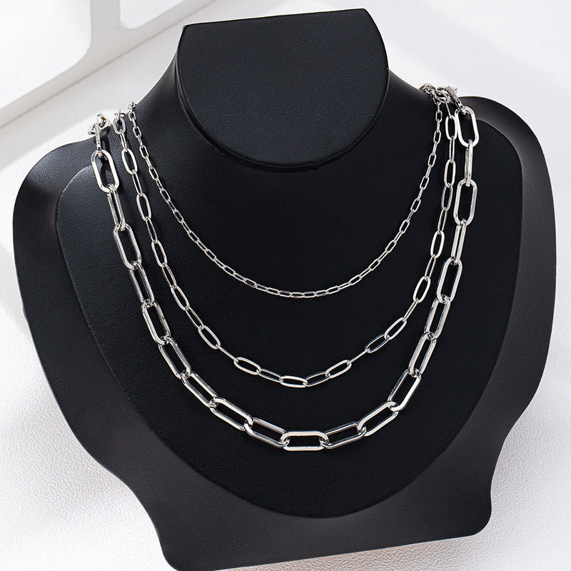 Planderful Vienna Verve Necklace – Multi-Layered Metal Design