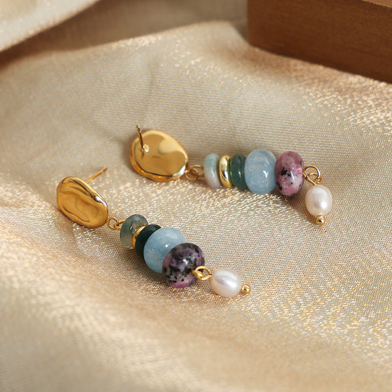 Luxurious Handcrafted Freshwater Pearl Pendant Earrings for Women