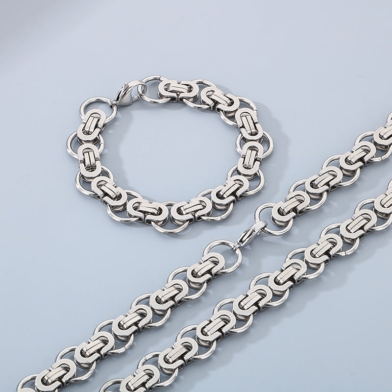 Personalized Hip Hop Emperor Chain Circle Bracelet For Men