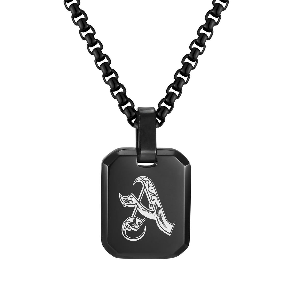 Stainless Steel Initial Letter & Blank Pendants