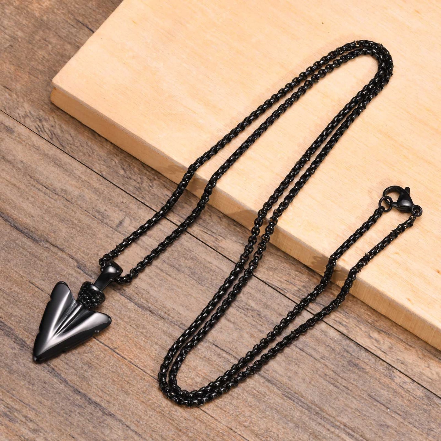 Personalized Titanium Steel Men's Jewelry Arrow Pendant