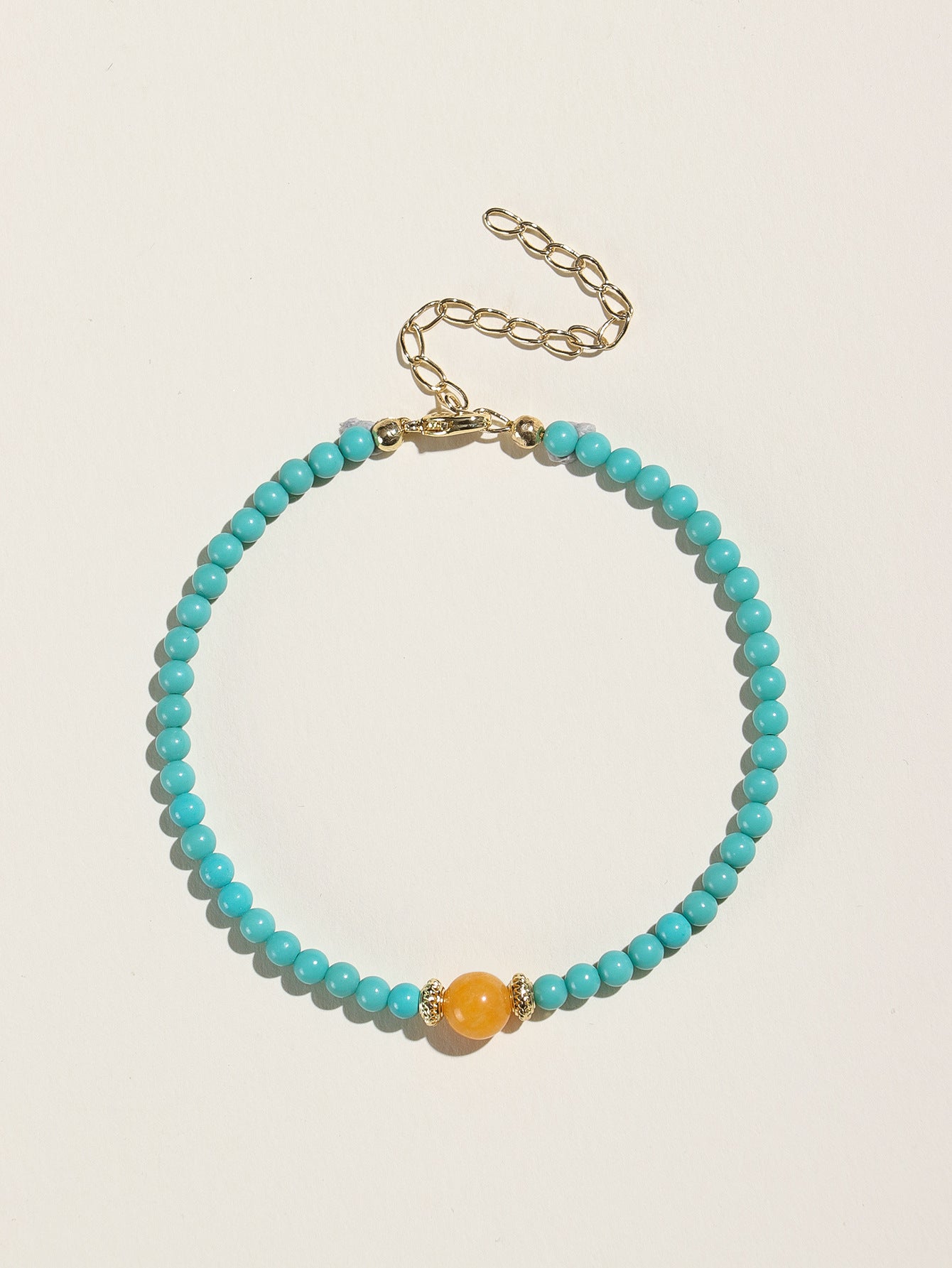 Planderful Fortune's Favor Bracelet – Elegant Chinese-Style Turquoise Beaded Design