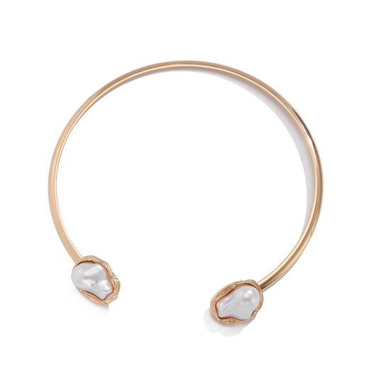 Baroque Pearl Choker Collar Style Collar Set