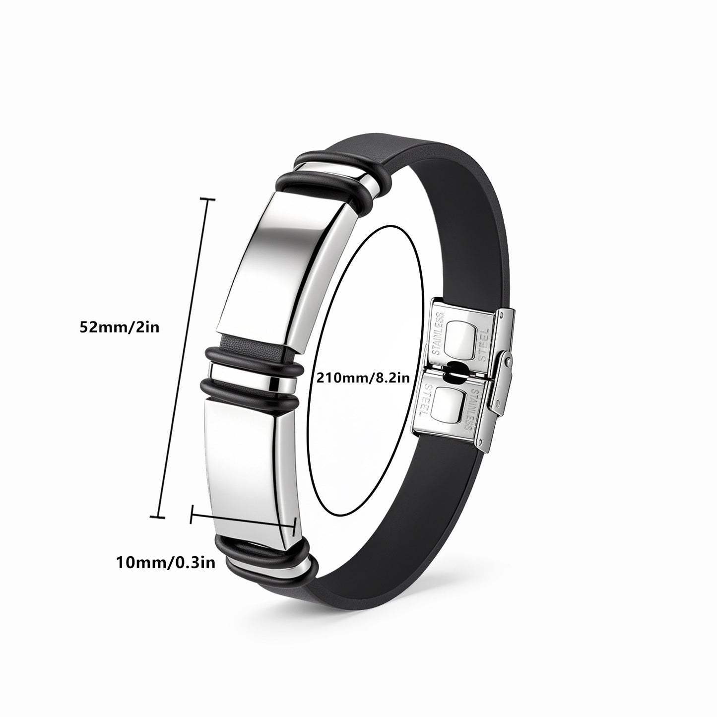 Stainless Steel Unisex Bracelet By Planderful Everyday Genie Durable Couple Wristband Gift