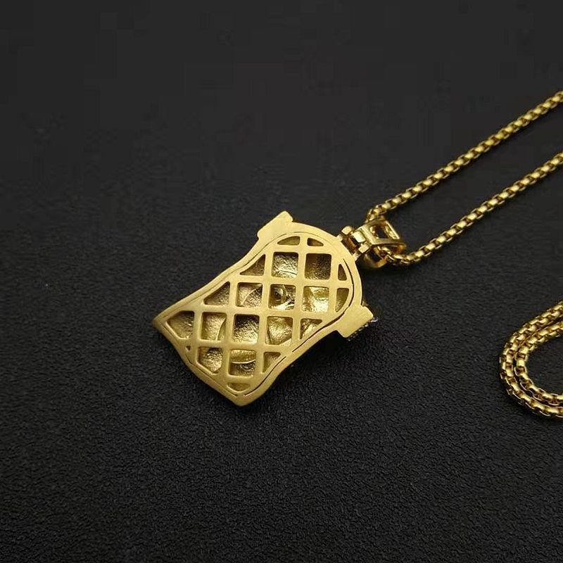 Planderful Collection Stainless Steel Hip Hop Jesus Pendant Necklace For Men Durable Religious Jewelry