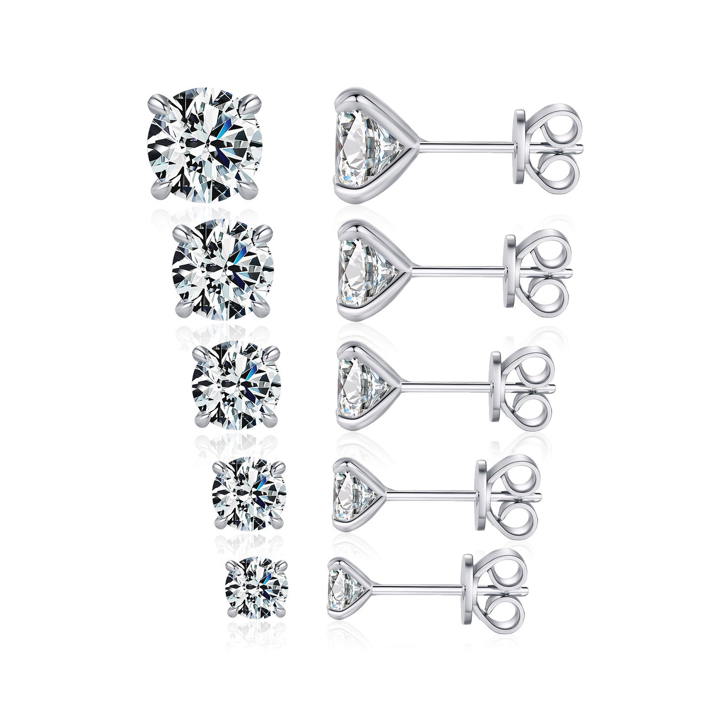 Planderful Moissanite Sparkling Earrings – Classic Low-Key Luxury